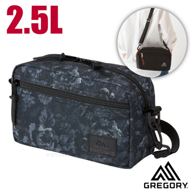 【GREGORY】PAD SHLD POUCH 2.5L 休閒時尚斜背包/65388-7535 闇黑印花✿30E010